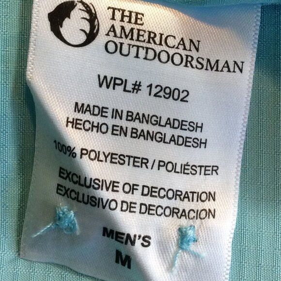 American Outdoorsman Short Sleeve Button Down Shirt Size Medium - Picture 8 of 8